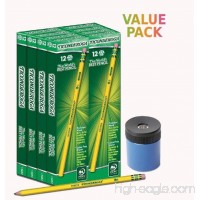 **VALUE PACK** Dixon Ticonderoga Wood-cased #2 Hb Pencils  Box of 96  Yellow (13882) + Manual Pencil Sharpener - B00XWKIBZ6