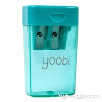 Yoobi™ Two Hole Pencil Sharpener - Aqua - B01L2TS63K