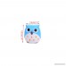 yueton Pack of 4 Cute Cartoon Animal Owl Pattern Double Holes Pencil Sharpeners Creative Stationery School Prize for Kids - B01D2DZ920