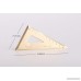 Daimay Retro Brass Math Protractor and Triangle Ruler Set Geometry Standard Protractor Triangular Scale Math Kit Student School Office Angle Measurement Supplie - B07DG3DK5Q