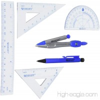 Westcott Eight Piece Math Tool Kit  Blue and Gray (14551) - B004I2HAVI