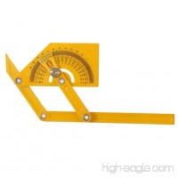 Delaman Angle Finder Multi-Angle Goniometer Miter Gauge Arm Measuring Ruler Plastic Protractor Template Tool - B077ZQLFWD