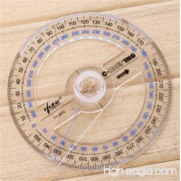 FD4820 Plastic 360 Degree Protractor Ruler Angle Finder Swing Arm School Office - B01KEXABP6