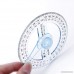 Hunulu Plastic 360 Degree Protractor Ruler Angle Finder Swing Arm School Office - B01NAPMY66