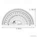 Pengxiaomei 20 Piece Plastic Protractor Clear Math Protractors 180 Degrees Protractors for Angle Measurement Student School Office Supply - B075B27GLD