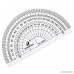 Pengxiaomei 20 Piece Plastic Protractor Clear Math Protractors 180 Degrees Protractors for Angle Measurement Student School Office Supply - B075B27GLD