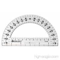 Westcott Clear 6-Inch Plastic 180 Degree Protractor (500-11200)  Case of 144 - B071WCKRS3