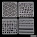 18pcs Drawing Stencil Plastic Painting Template Kids Crafts DIY Mix Pattern Hollow Out Painting Drawing Templates - B0771JPLGX