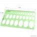 BronaGrand Pack of 2 Circle and Oval Template Measuring Templates Ruler for Office and School - B06Y2BTP14