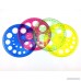 Honbay 4pcs Colorful 360 Degree Circular Plastic Protractor Ruler Template(Random 4 Colors) - B06XDQ2FFV