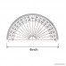 Math Protractors Plastic Protractor 180 Degrees Clear (2 Pack-4 in and 2 Pack-6 in) - B06ZZ9KCR2