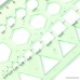 Misright Plastic Circle Square Hexagon Geometric Template Ruler Stencil Measure Tool NEW - B076LXPDP4