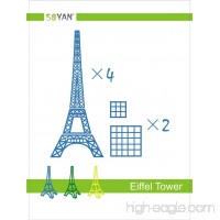 Soyan 2017 New Design 3D Pen Templates  Total 22 Pieces 3D Drawing Stencils Includes Eiffel Tower  Bicycle  Peacock  House  Helicopter etc. (EP1) - B06ZXRL2N4