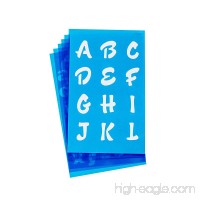 Westcott LetterCraft Stencil  Candy Font  3/4-Inch and 1-Inch Characters (SC134/15840) - B00DS3XQ2U