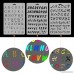 YUEAON pack of 6 plastic letters and numbers stencils alphabet symbols stencil template -7x10 Inch(A4'size )- diy drawing painting bullet journal supplies - B072KD3JC9