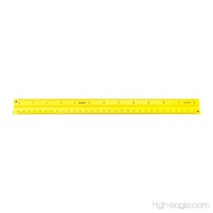 Alvin 110 Series 12 inches High Impact Plastic Engineer Triangular Scale Yellow 111PY - B0015ASQ82