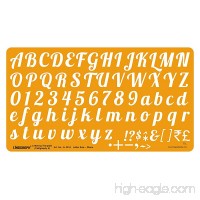Linograph Lettering Template Calligraphy- II Letter Drawing Drafting Stencil 20 mm - B071DRPH7M