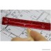 Ownstyle Architectural Engineers Triangular Scale 30 Cm Metric Metal Triangular Scale Ruler Red (Small proportion) - B071L8NTMZ