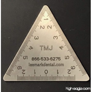Stainless Steel Dental TMJ Triangular Ruler Instrument - B010EA8JVC