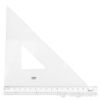 Westcott Professional Triangle 16 45/90 Degree Transparent (P450-16) - B01HBIZB02