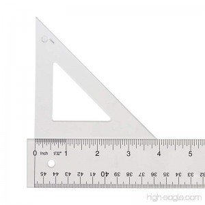 Westcott Styrene Triangle 4 45/90 Degree Transparent (S450-4) - B00290F784