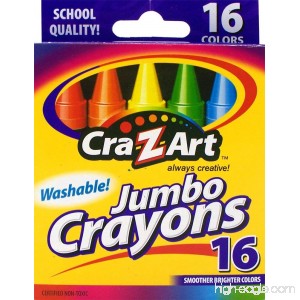 Cra-Z-art Washable Jumbo Crayons 16 Count (10204) - B003U8Y4OM