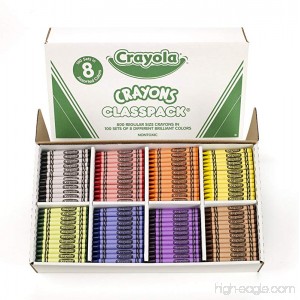 Crayola 800 Ct Crayon Classpack 8 Assorted Colors (52-8008) - B00006IFAH