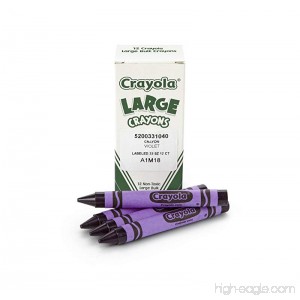 Crayola; Large Crayons Violet Purple; Art Tools; 12 ct. Bulk Crayons; Bright Bold Color - B0044SBI78