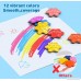 JamBer Kids Paint Crayons Sticks Painting Pencil for Toddlers 12 Colors Snowflake Crayons Child Safe & Non-Toxic - B078RFTR7X