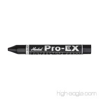 Markal Pro-Ex Extruded Clay Based Crayon  1/2" Hex  4-5/8" Length  Black (Pack of 12) - B004N84BM8
