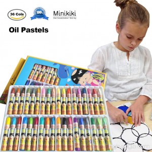 MiniKIKI Oil Pastels 36 Cols Washable Crayons Color Crayons Oil Paint Sticks Soft Pastels Children Drawing Set Smooth Blending Texture Drawing Supplies School Art Supplies Great for Artists - B076P3ZRCY