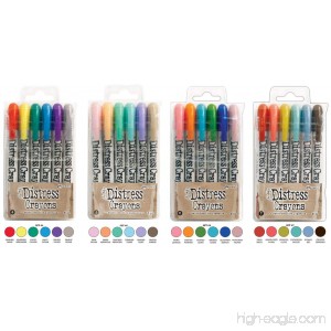 Ranger Tim Holtz Distress Crayons Bundle: Sets 4 5 6 7 - B01M9J78B5