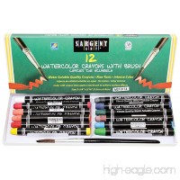 Sargent Art 22-1112 12-Count Water Color-Crayons with Brush - B0027PA19Q