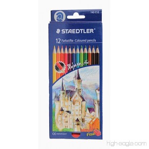Staedtler Colored Pencils 12 Colors (Free Sharpener) - B00SJL5VAQ