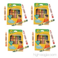 Toddler Triangle Crayons - Set of Four 8 ct. Crayola Anti-Roll Triangle Crayons - B002WU32XI