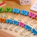 80 Pcs Colored Paper Clips with Cute Lovely Smiling Face File Organizer Paper Holder Metal Binder Clips Assorted Color (0.75 inch 2 Pack) - B07CPY8RCB