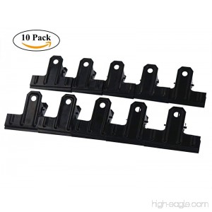Black Large Bulldog Clips Coideal 10 Pack 2.6 inch Metal Binder Clips File Paper Money Clamps for Food Bags Office and Home Kitchen - B074XJWLFX