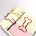 Creative Paperclips Cute Bone Shaped Paper Clamps for Office School Assorted Color Pack of 100 - B01N1Z3SPK