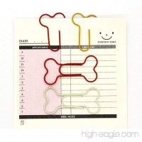 Creative Paperclips Cute Bone Shaped Paper Clamps for Office School  Assorted Color Pack of 100 - B01N1Z3SPK