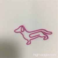 Dachshund Paper Clips Pink Color 10pieces a Pack Stationery - B0782JSZ2C
