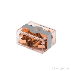 Eccolo Keep It Together Clips Set of 12 Metallic Copper Mini Binder Clips - B07C1TRDX9