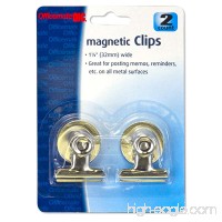 Officemate 1.25-Inch Magnetic Spring Clip  2 in a Pack  Silver (30112) - B00JBG1K8A