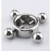 One Pair Heavy Clip on Non-Pierce No Pierce Fake Nipplering Shields with Screw Adjustable Circle - B072KF4PQ3