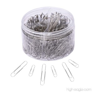 Paper Clips 450 Pieces Sliver Paperclips with Medium and Jumbo Size(28mm 50mm) Assorted Sizes Office Clip for School Home Document Organizing Work - B07CTB1W1Y