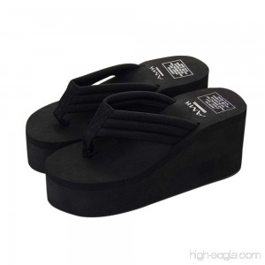 Simayixx Women Summer Slipsole Platform Shoes Sandals Slipper Beach Shoes (US:7 Black) - B07F31NMZC