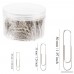 SUBANG 700 Pieces Sliver Paper clips Medium 28mm 33mm and Jumbo Sizes 50mm Office Clips for School Personal Document Organizing Professional Work - B07DC1D9GY