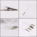 YsesoAi 6 inch Metal Wire Alligator Clamp Long-Tailed Alligator Iron Clip Clasp for DIY Card Photo Memo Clip Holder 50 Pcs - B077M2JHFX
