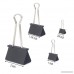 Zicome 50 Pack Binder Clips Paper Clamp Clips 4 Different Sizes (Black) - B076ZGVH58