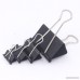 Zicome 50 Pack Binder Clips Paper Clamp Clips 4 Different Sizes (Black) - B076ZGVH58