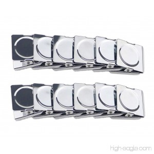 ZXHAO Large 45mm/1.75Inch Square Magnetic Clip Refrigerator Metal Clips 12 Pcs - B07BLT94SL